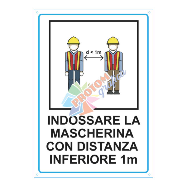 Mascherina distanza consigliata